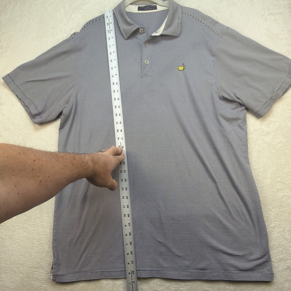 Masters Clubhouse‎ Collection Polo Shirt Mens XL Made In Italy Golf Stripe - Picture 4 of 8
